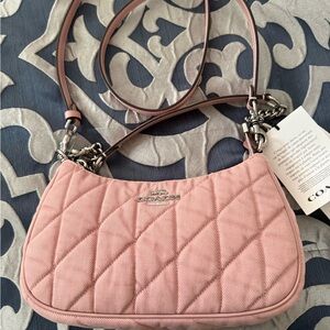 Coach Quilted Pink Crossbody Bag NWT